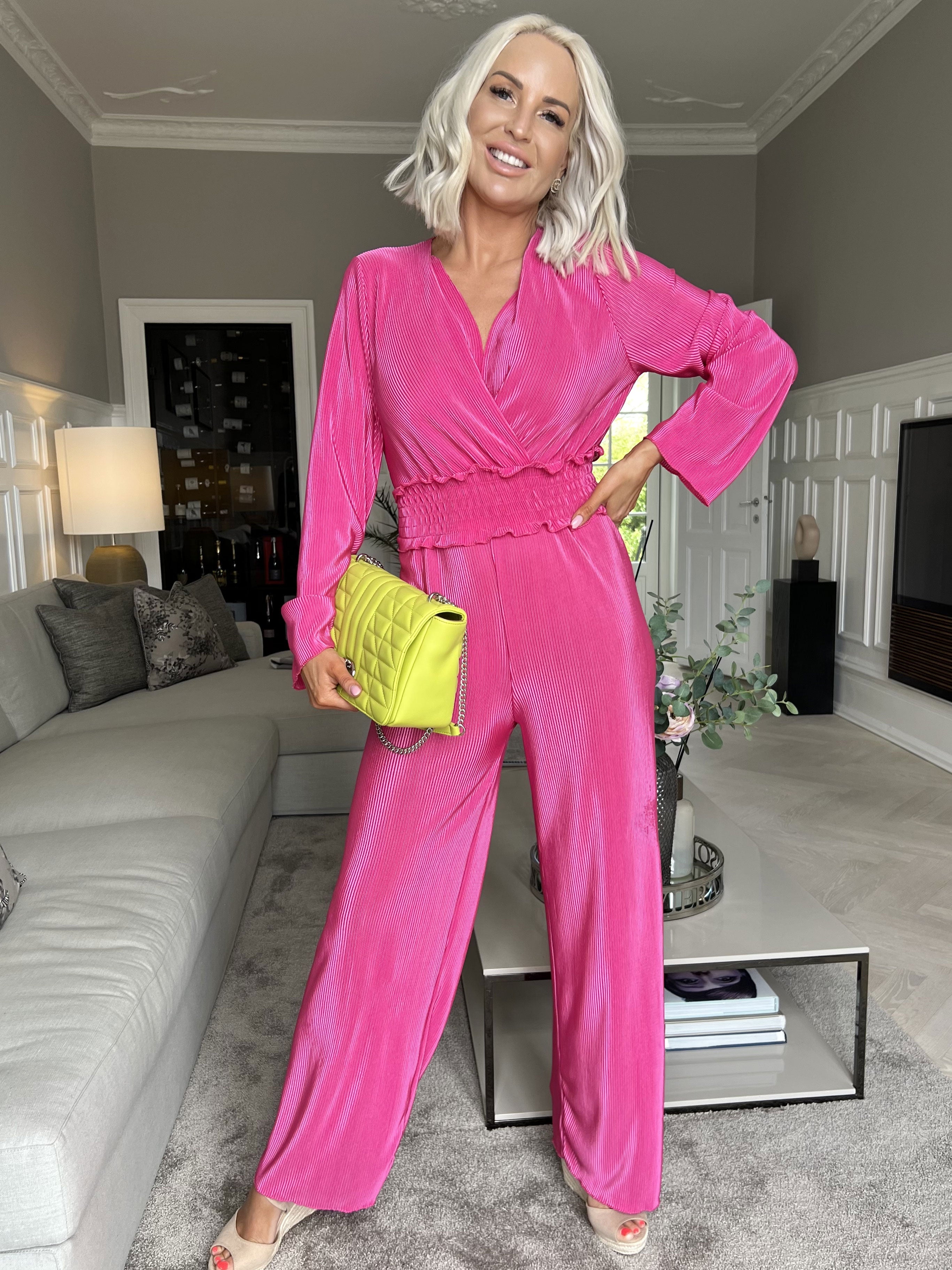 Capri - Plisserad byxdress med resår i midjan